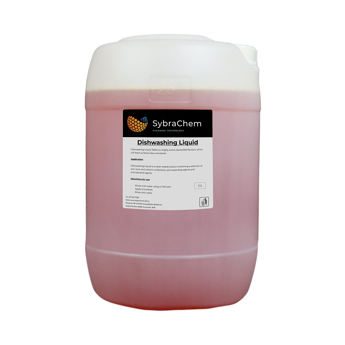 SybraChem Dishwashing Liquid Anti Bac 25L
