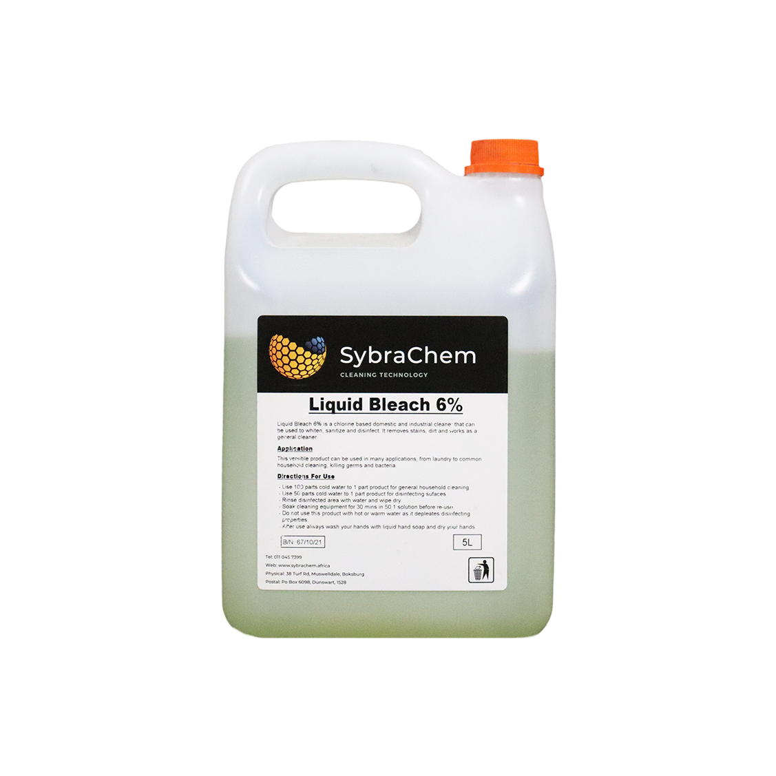SybraChem Liquid Bleach 5L