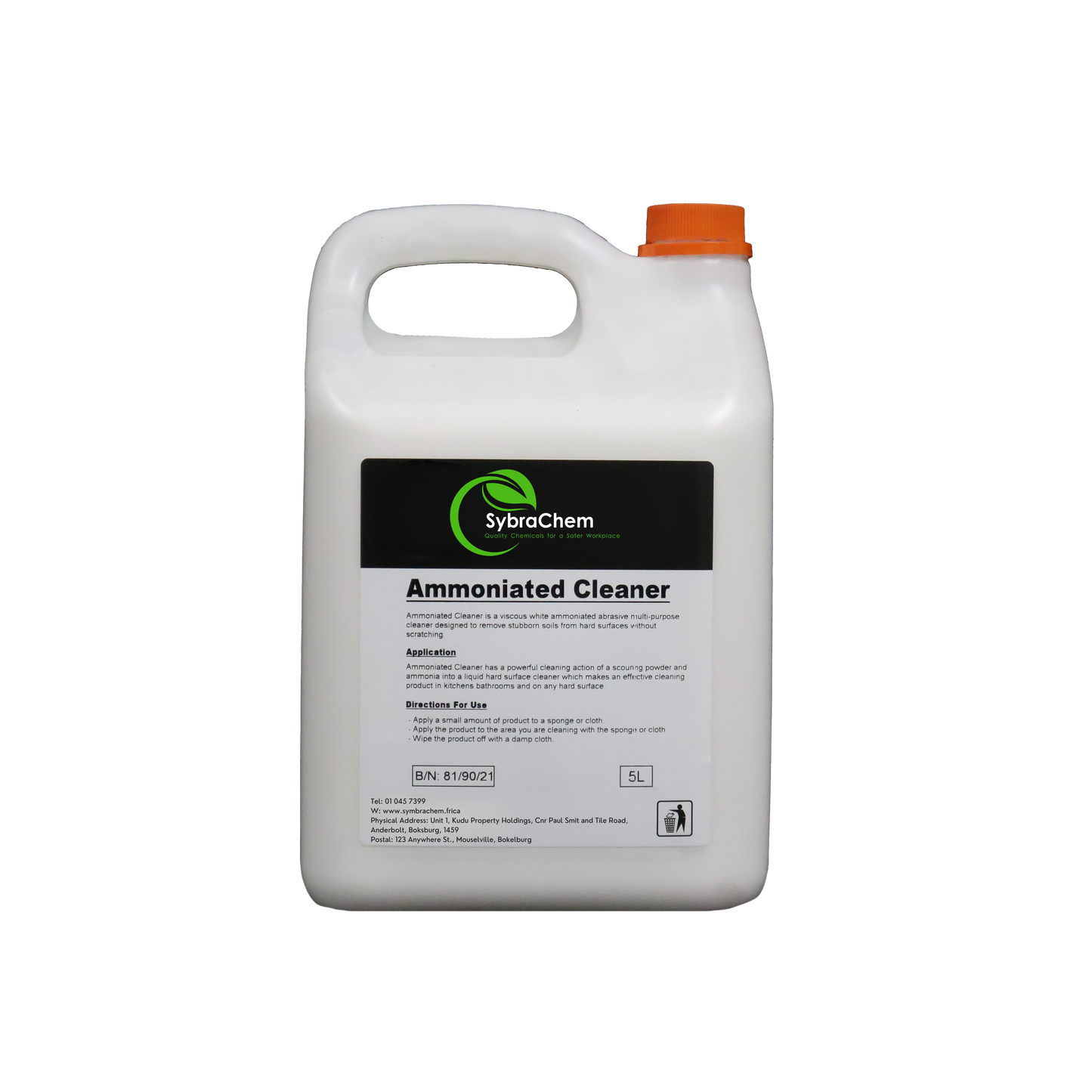 Ammoniated Cleaner - 5L Bottle