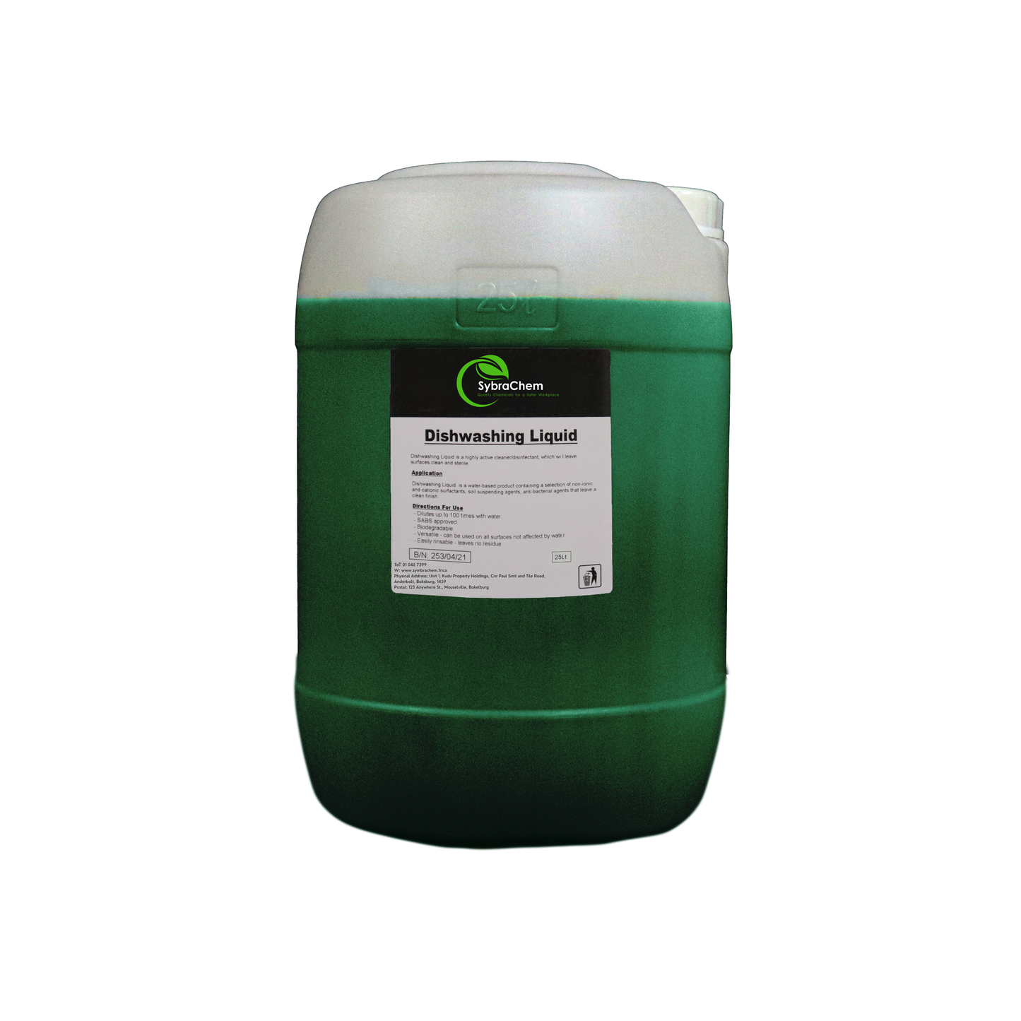 Dishwashing Liquid - Green - 25L Pail