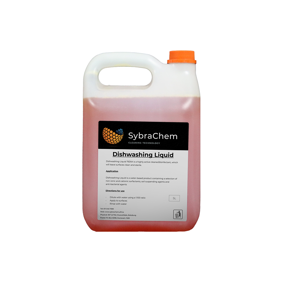 SybraChem Dishwashing Liquid Anti Bac 5L